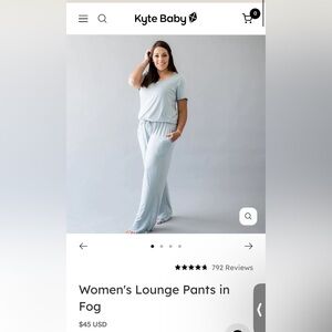 Kyte Baby Women's Lounge Pants in Fog